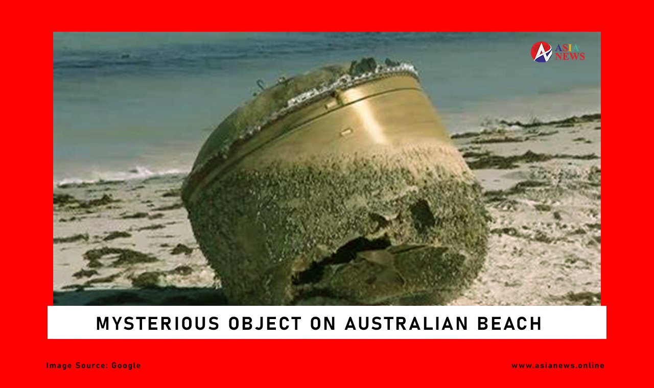 mysterious object on an Australian beach
